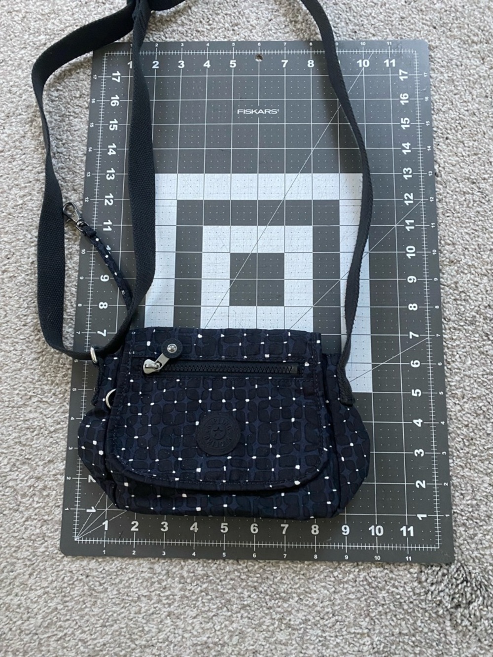 Kipling Black and White Crossbody Bag - Picture 5 of 9